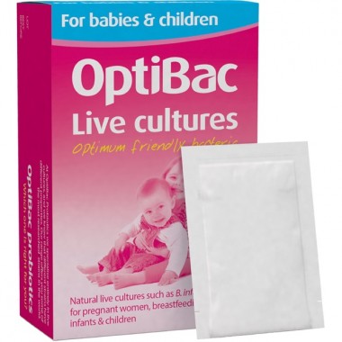 Men vi sinh Optibac hồng, dành cho trẻ 0-12 tuổi, phụ nữ có thai, cho con bú