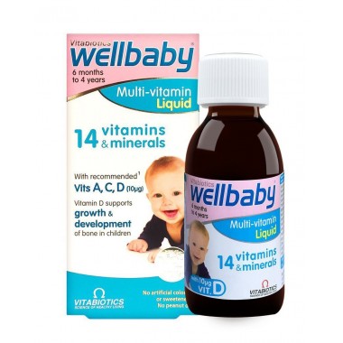 Wellbaby Vitamin Tổng Hợp Cho Bé Chính Hãng của Anh, 6 tháng - 4 tuổi