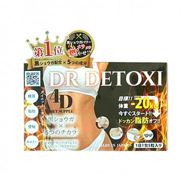 Viên Uống Giảm Cân Thải Độc Dr Detoxi 4D Nhật Bản